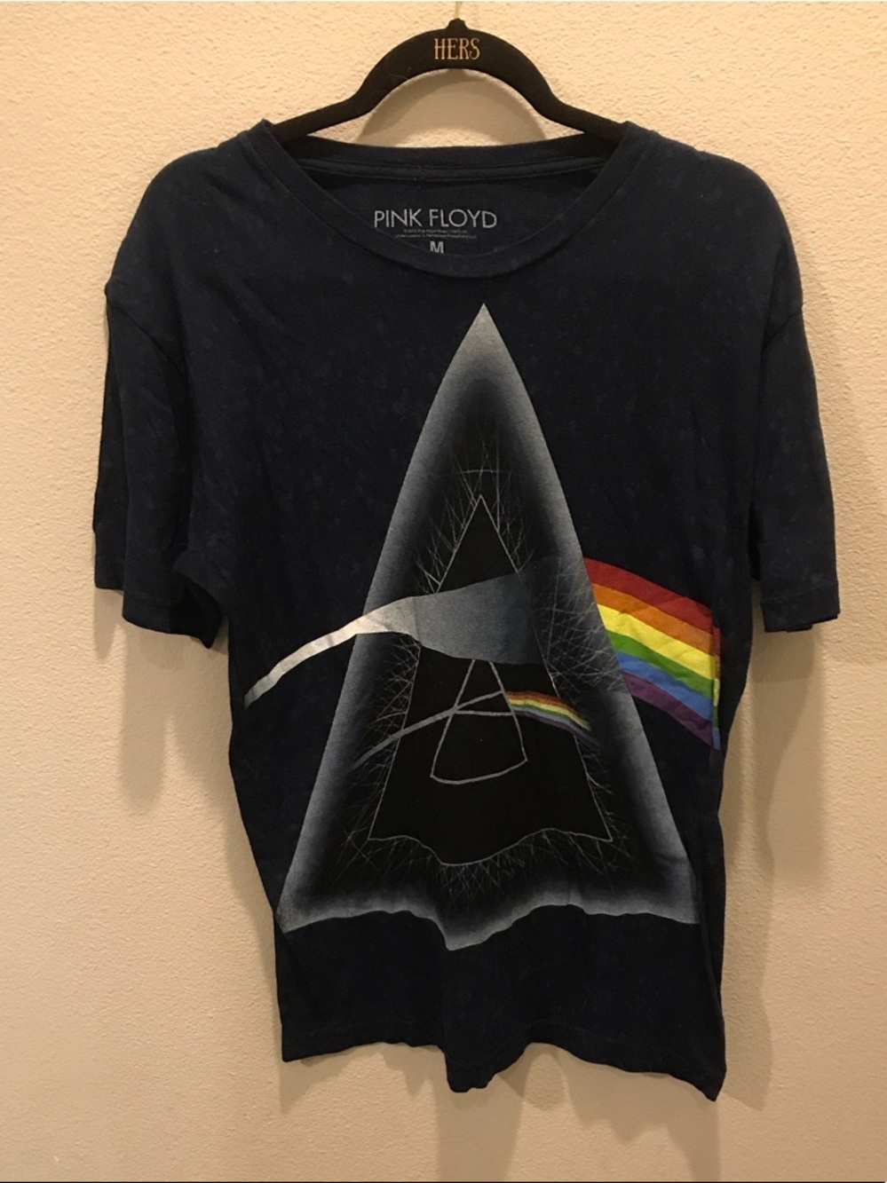 Pink Floyd Black Rainbow Prism Short Sleeve Tee